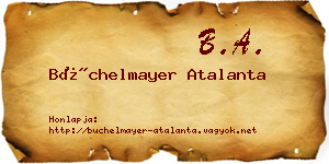 Büchelmayer Atalanta névjegykártya